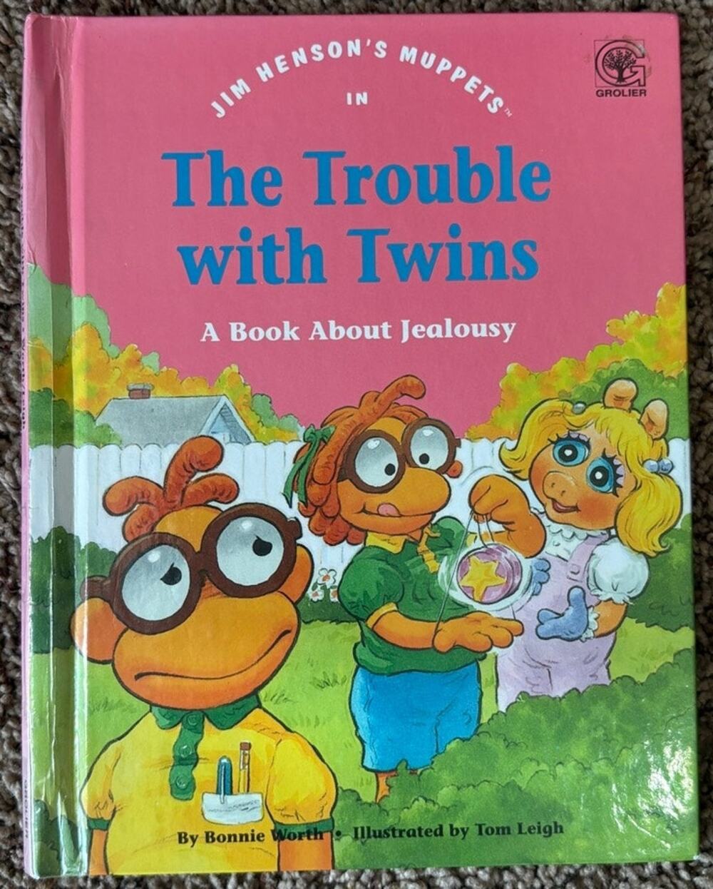 Jim Henson's Muppets The Trouble with Twins Vintage Hardcover Book 1983
